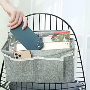 Moon & Star Home, dormitory bed hanging storage bag/storage bag, Dark gray, Length 31 cm, width 11 cm, height 16 cm