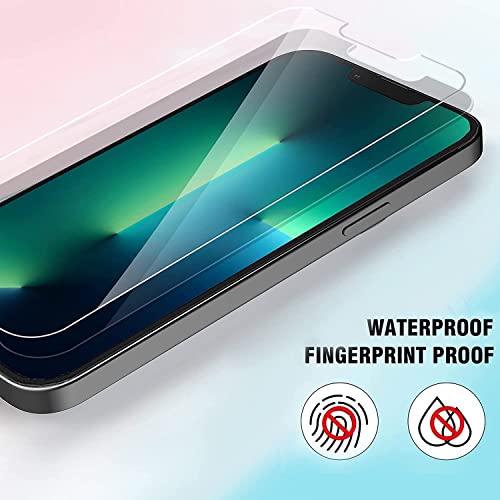 Ferilinso Designed for iPhone 13 Pro Screen Protector, 3 Pack HD Tempered Glass with 2 Pack Camera Lens Protector, Case Friendly, 9H Hardness, Bubble Free, 5G 6.1 Inch, easy installation