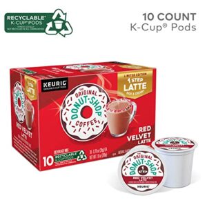 The Original Donut Shop One-Step Red Velvet Latte, Keurig Single Serve K-Cup Pods, 10 Count