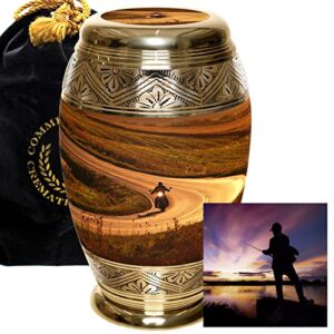 motorcycle urn - cremation urns for human ashes adult for funeral, burial, niche, or columbarium cremation - urns for adult ashes - cremation urns for human ashes - large