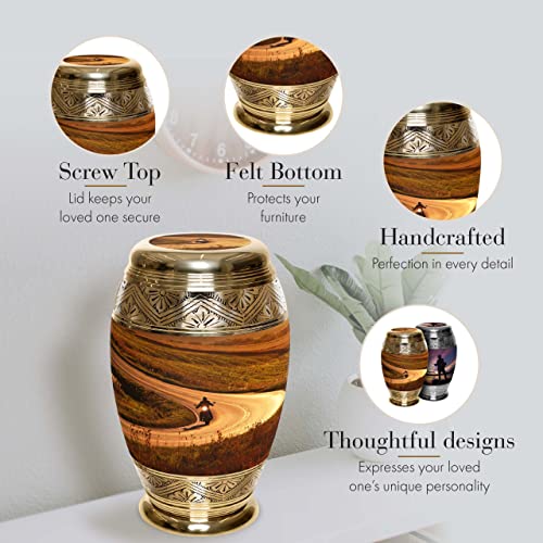 Motorcycle Urn - Cremation Urns for Human Ashes Adult for Funeral, Burial, Niche, or Columbarium Cremation - Urns for Adult Ashes - Cremation Urns for Human Ashes - Large