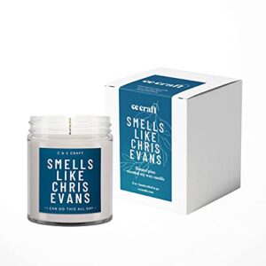 CE Craft - Smells Like Chris Evans Scented Candle - Flannel Pine Soy Wax Candle - Gift for Her, Girlfriend Gift, Pop Culture Candle