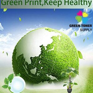 4-Pack 4xBlack Green Toner Supply Compatible for Dell 1260 Toner Cartridge B1260x4 Work with B1260 B1260dn B1265dn B1265dnf B1265dfw Mono Printer