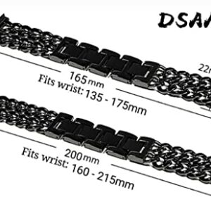 DSAAplus Compatible With Apple Watch Band 38mm 40mm 41mm 42mm 44mm 45mm 49mm,Stainless Steel Metal Cowboy Chain Style Replacement iWatch Series 8 7 6 5 4 3 2 1 Ultra SE2 SE Strap Wristband XS~XL(D yellow gold, 38/40/41mm(XS/M))