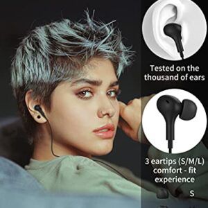 TITACUTE USB C Headphone for Samsung S23 S22 S21 S20 A53 A54 Wired Earbuds Magnetic in-Ear Type C Earphone with Microphone Volume Control Bass Stereo Noise Canceling Galaxy Z Flip Pixel 6 6a 7 OnePlus