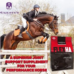 Majesty's Flex HA Wafers - Superior Performance Horse/Equine Joint Support Supplement - HA, Vitamin C, Yucca, Glucosamine (Peppermint, 2 Pack(120 Count Total))