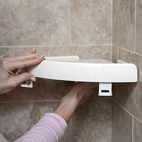 ShiSyan Bathroom Shelf Snap Up Corner Shelf Caddy Bathroom Plastic Corner Shelf Shower Storage Wall Holder Shampoo Holder