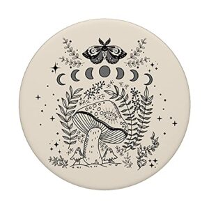 Cottagecore Mushroom Dark Academia Moth Moon Phases PopSockets Swappable PopGrip