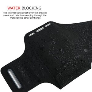 RevereSport Waterproof iPhone Pro Max 14/13/12/Plus Running Armband with Extra Pockets for Keys, Cash and Credit Cards. Phone Arm Holder for Sports, Gym Workouts and Exercise