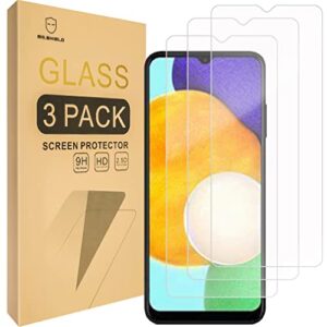 mr.shield [3-pack] designed for samsung galaxy a03s [tempered glass] [japan glass with 9h hardness] screen protector with lifetime replacement