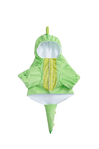 Spooktacular Creations Dinosaur Hoodie Pet Costume for Cat and Dog Halloween Dress Up Party and Pet Cosplay (Medium)