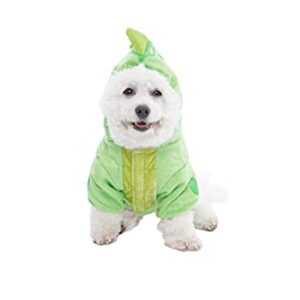 Spooktacular Creations Dinosaur Hoodie Pet Costume for Cat and Dog Halloween Dress Up Party and Pet Cosplay (Medium)