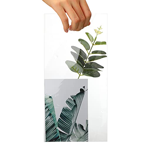 240 Pieces Door Hanger Bags 6 x 9 Inches Clear Plastic Door Knob Bag Packing Bag Waterproof Transparent OPP Bag with Hanger for Newspaper Flyers Notes Mail Card Protect Against Rain Dirt Bugs