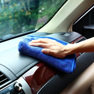 FIRELION Microfiber Cleaning Towel for Car, 5 Pack Large Drying Wash Detailing Cloth, 500 GSM, Ultra Absorbent, Lint-Free for Car, House, Kitchen, Window, 20" x 24"