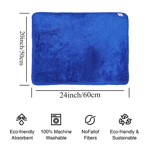 FIRELION Microfiber Cleaning Towel for Car, 5 Pack Large Drying Wash Detailing Cloth, 500 GSM, Ultra Absorbent, Lint-Free for Car, House, Kitchen, Window, 20" x 24"