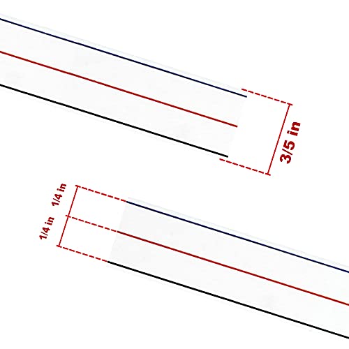 TSSART 1/4" Seam Diagonal Seam Tapes - 10Yard Each Roll Sewing Basting Tape for Stitching Straight Diagonal Seams Instruction Tool (2Pcak)