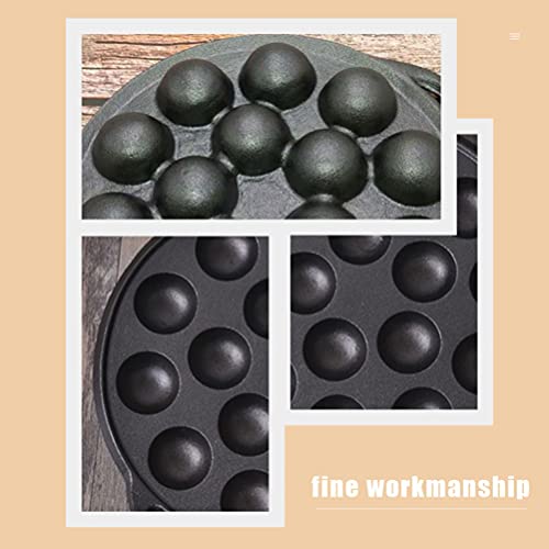 15 Compartment Tray Pastry Fork Cast Iron Escargot Dish with Forks And Brush Snail Escargot Plate Oyster Serving Platter Frying Pan for Home BBQ Restaurant Snail Plate Oyster Grill Pan