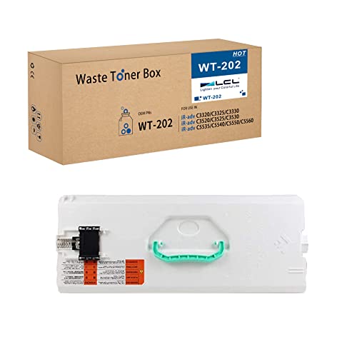 LCL Compatible Waste Toner Bottle Replacement for Canon WT202 WT-202 imageRUNNER Advance C3320 C3325 C3325i C3330 C3330i C3520 C3520i C3525 C3525i C3530 C3530i (GPR53 C-EXV49 NPG67) (1-Pack)