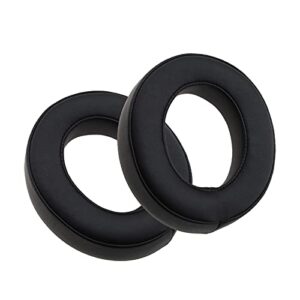 micro traders 1 pair of ear pads cushion earmuffs protein leather replacement black thicker upgrade quality compatible with hs70 pro hs60 pro hs50 pro earphones