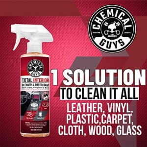 Chemical Guys SPI22516 Total Interior Cleaner & Protectant (Safe on Dash, Leather, Vinyl, Plastics, Trim, Glass, Fabric & More), 16 fl oz (Black Cherry Scent)