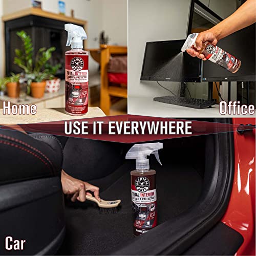 Chemical Guys SPI22516 Total Interior Cleaner & Protectant (Safe on Dash, Leather, Vinyl, Plastics, Trim, Glass, Fabric & More), 16 fl oz (Black Cherry Scent)