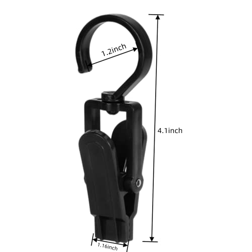 20 Stainless Steel Portable Hangers Tall Boots Hanging Clips Laundry Hooks Boot Holder and Black Plastic Family Travel Rotating Hanging Laundry Hook