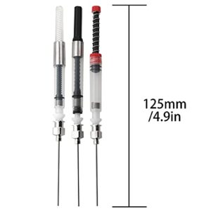 DGHAOP 6pcs Ink Syringe Filler Red+Black+Silver Ink Feeder Auxiliary Ink Absorber Syringe Tool for Ink Converter