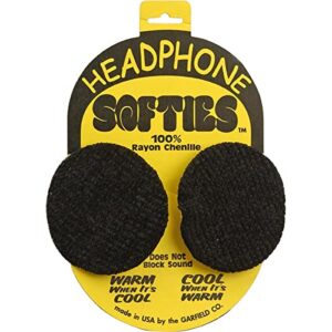 psc garfield headphone softie earpad cover, pair, black