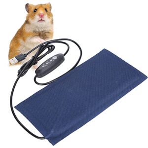 small reptile heating pad,6x3 inch usb reptile heat pad with 3 level adjustable function usb heating pad pet dog heating pad terrarium heat mat for lizards,tortoise,pets seedling small animals