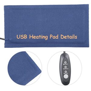 Small Reptile Heating Pad,6x3 inch USB Reptile Heat Pad with 3 Level Adjustable Function USB Heating Pad Pet Dog Heating Pad Terrarium Heat Mat for Lizards,Tortoise,Pets Seedling Small Animals