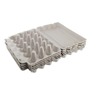 yardwe egg cartons set| 5 pcs cardboard egg cartons,- friendly recycled material biodegradable reusable egg trays with lids