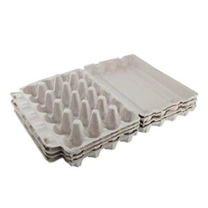 YARDWE Egg Cartons Set| 5 Pcs Cardboard Egg Cartons,- Friendly Recycled Material Biodegradable Reusable Egg Trays with Lids