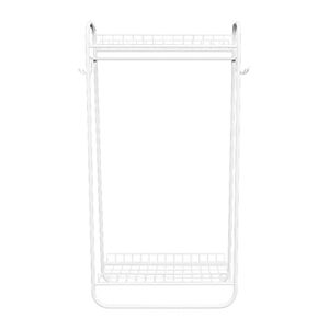 Beyamis Clothing Garment Rack Metal Cloth Hanger Rack Stand Clothes Drying Rack for Hanging Clothes,White