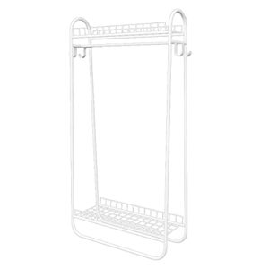 Beyamis Clothing Garment Rack Metal Cloth Hanger Rack Stand Clothes Drying Rack for Hanging Clothes,White