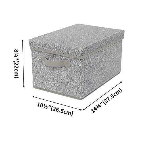 GRANNY SAYS Bundle of 3-Pack Rectangle Storage Bins & 2-Pack Closet Storage Bins