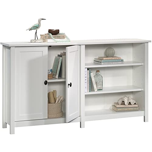 Sauder County Line Storage Console TV Stand in Soft White, Soft White Finish