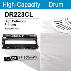 1 Pack Black DR223CL Compatible Drum Unit Replacement for MFC-L3770CDW L3710CW L3750CDW L3730CDW HL-3210CW 3230CDW 3270CDW 3230CDN 3290CDW DCP-L3510CDW L3550CDW Printer