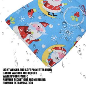 Pssopp Pet Chicken Diapers Duckling Diaper Pet Poultry Diapers Washable Poultry Cloth for Goose Duck Hen Chicken (Blue Christmas S)