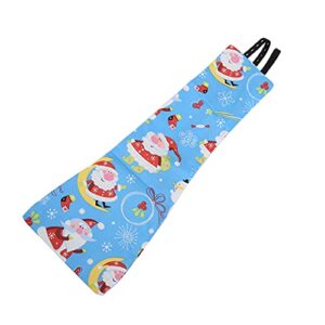 Pssopp Pet Chicken Diapers Duckling Diaper Pet Poultry Diapers Washable Poultry Cloth for Goose Duck Hen Chicken (Blue Christmas S)