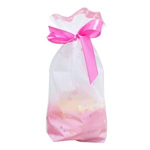 Bitray 50pcs Drawstring Gift Bags Sakura Pattern Candy Cookies Treat Bags for Christmas,Birthday,Wedding