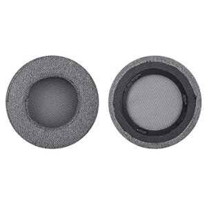 Geekria Comfort Linen Replacement Ear Pads for Corsair Virtuoso RGB, Virtuoso RGB Wireless SE, Virtuoso RGB Wireless XT Headphones Ear Cushions, Headset Earpads, Ear Cups Repair Parts (Grey)