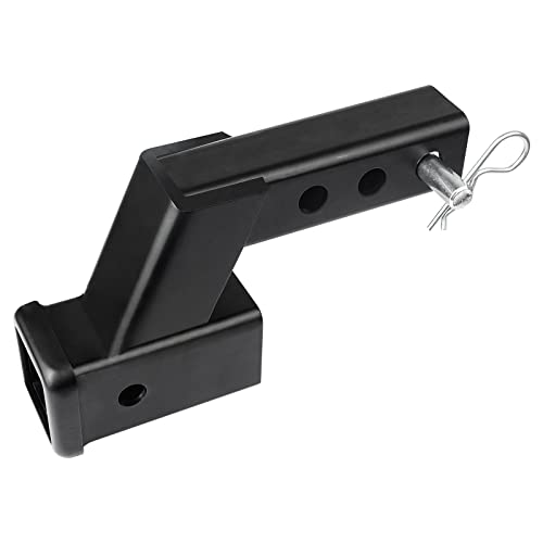 MAHLER GATES 4" Drop/Rise Trailer Hitch Receiver Adapter Extension, 2-inch Receiver Hitch Riser with Pin and Clip