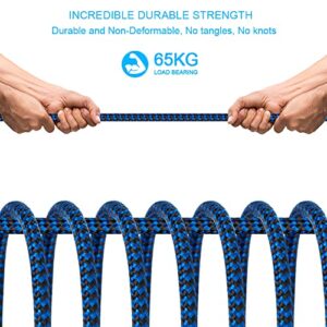 iPhone Charger, WELAKER Nylon Braided 5Pack 6ft Lightning Cable [Apple MFi Certified] Fast Charging High Speed Data Sync Phone Cord Compatible with iPhone 14 13 12 11 Pro Max XS XR XS X Plus iPad Mini