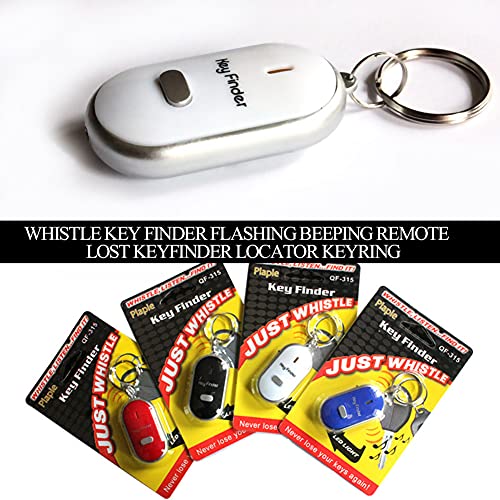 Whistle Key Finder, Voice Control Anti-Lost Device, LED Light Torch Remote Flashing Beeping Locator Remote Sonic Keychain for The Elderly Key Anti Lost Alarm Tracker