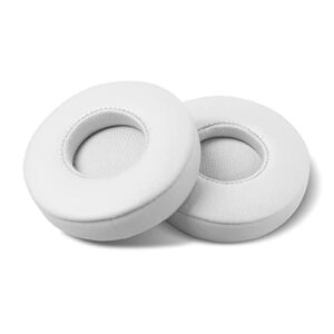 ep earpads replacement protein leather memory foam ear cushion cover compatible with beats ep wired on-ear headphones (white)