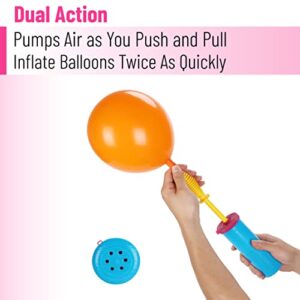 Mr. Pen- Balloon Pump Handheld, 2 Pack, 2-Way Dual Action Ballon Pump Inflater Portable, Baloon Pumping, Air Pump for Balloons, Balloon Inflator, Balloon Blower Pump, Balloon Hand Pump, Baloon Blow Up