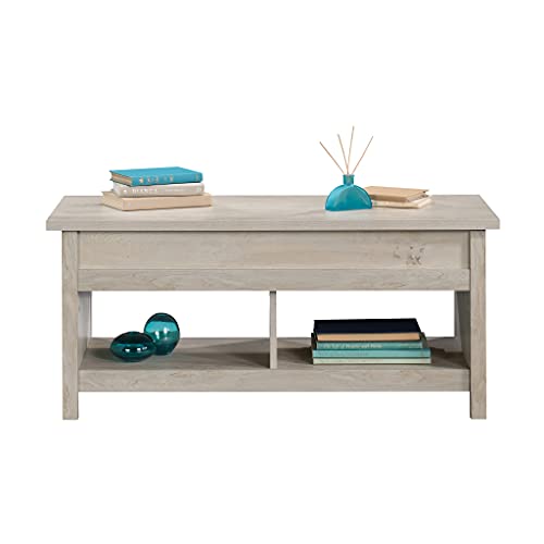 Sauder Cannery Bridge Lift Top Coffee Table, L: 43.15" x W: 19.45" x H: 19.02", Chalked Chestnut Finish