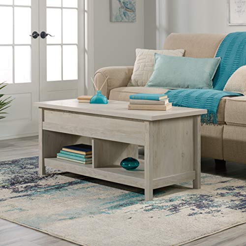 Sauder Cannery Bridge Lift Top Coffee Table, L: 43.15" x W: 19.45" x H: 19.02", Chalked Chestnut Finish