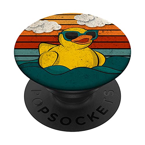 Cute Yellow Duck Bath Toy Rubber Duckling Ducky Duck Lover PopSockets Swappable PopGrip