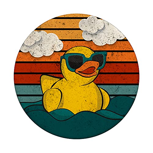 Cute Yellow Duck Bath Toy Rubber Duckling Ducky Duck Lover PopSockets Swappable PopGrip